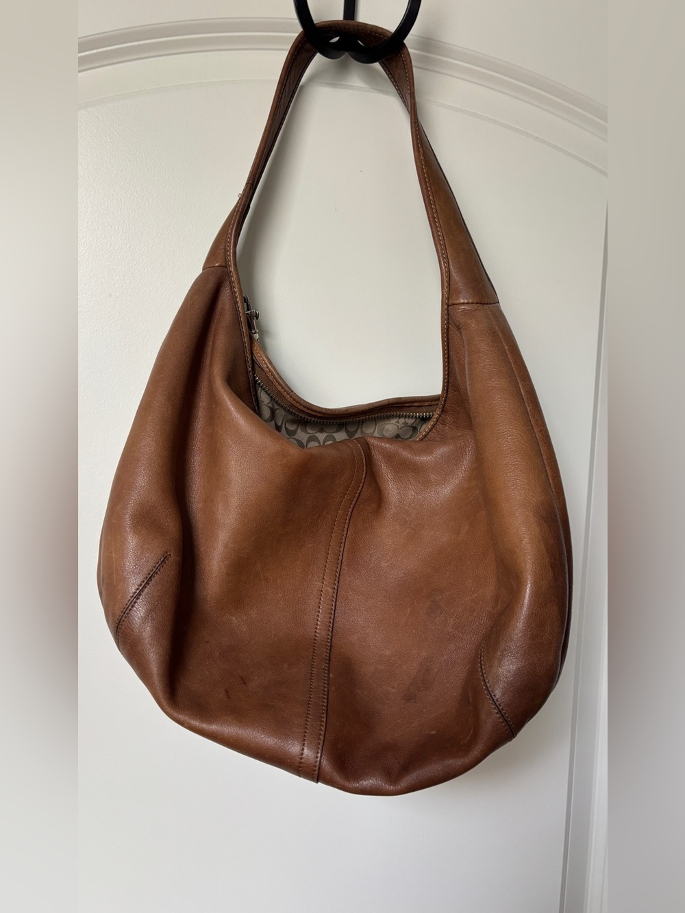 Coach Brown Leather Hobo Bag